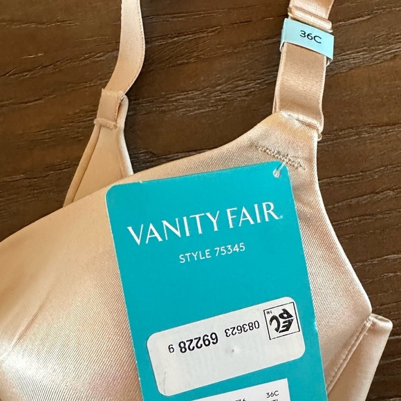 Vanity Fair Beauty Back Full-Coverage Bra Nude 75345 Size 36C - Picture 5 of 6
